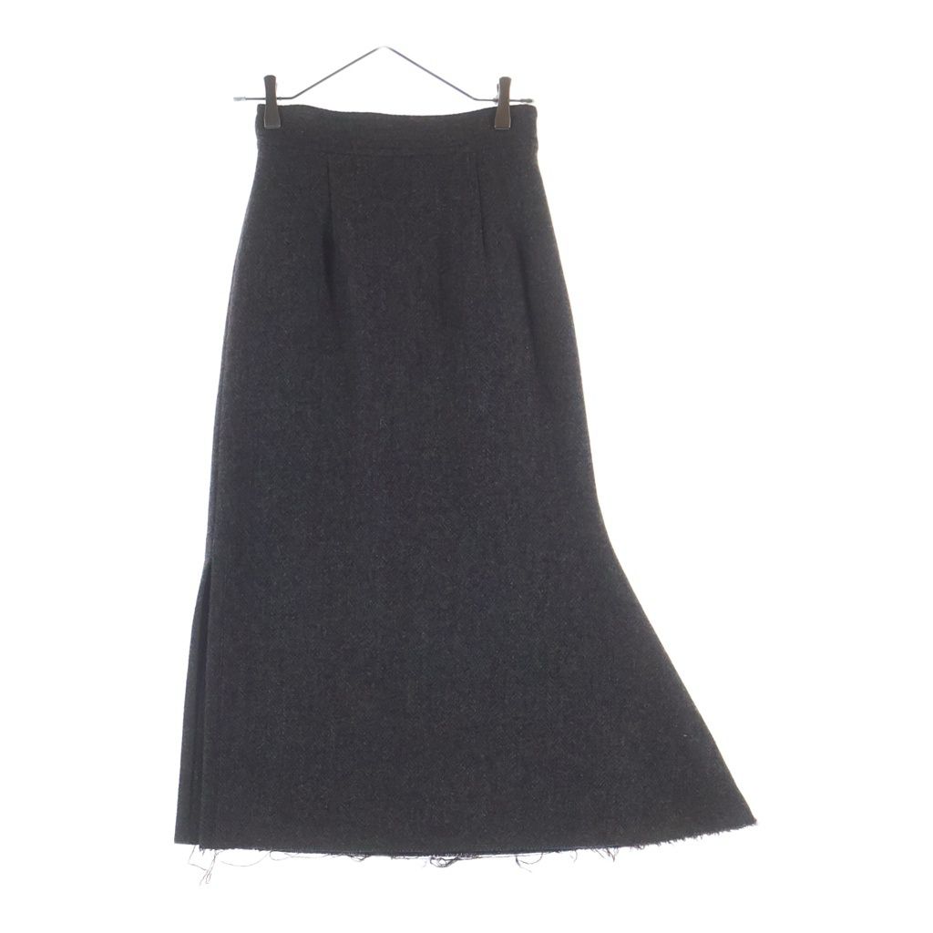 Maison Margiela 4 (メゾンマルジェラ) 17AW ウールツイード スリット ロングスカート ブラウン レディース S51MA0281 S48070