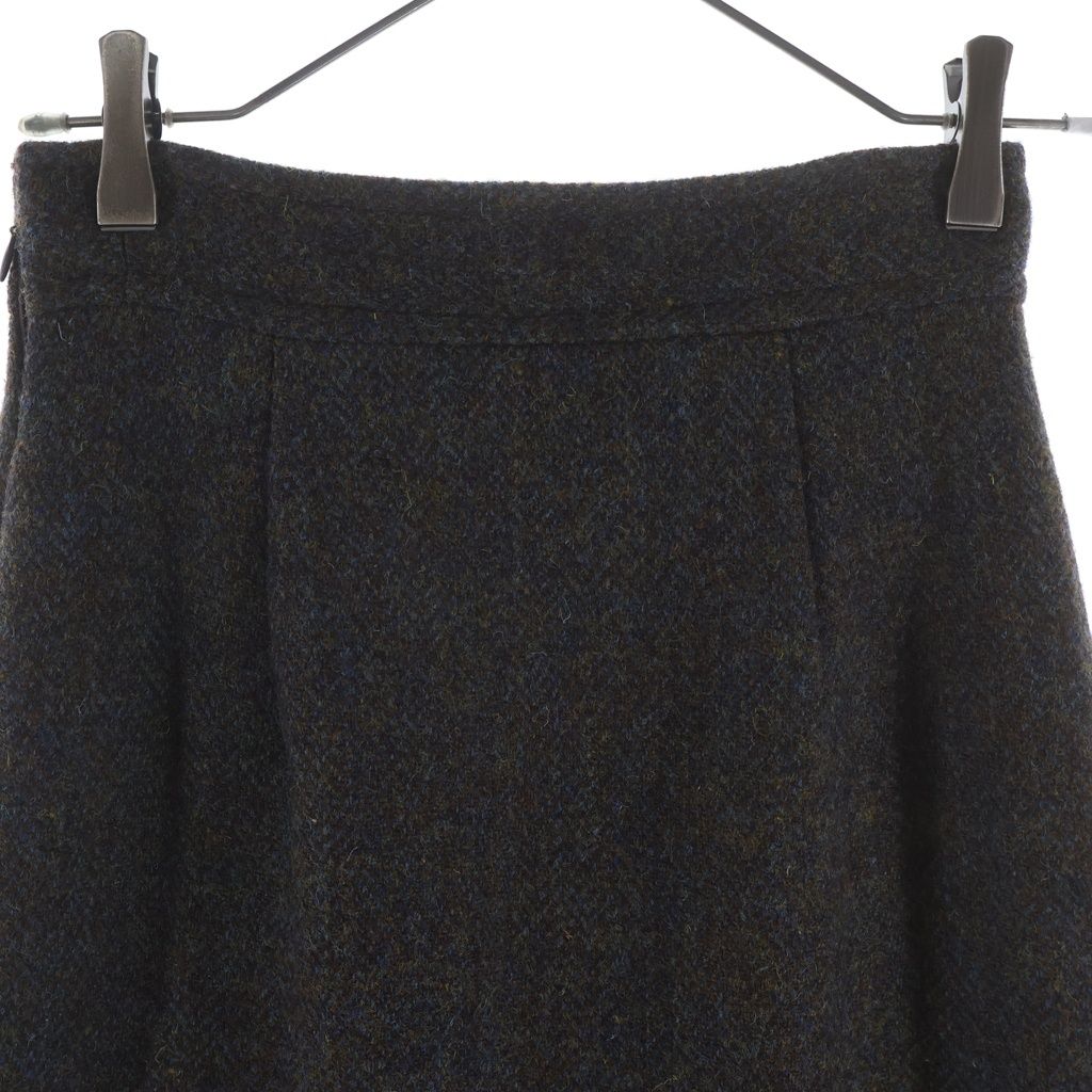 Maison Margiela 4 (メゾンマルジェラ) 17AW ウールツイード スリット ロングスカート ブラウン レディース S51MA0281 S48070
