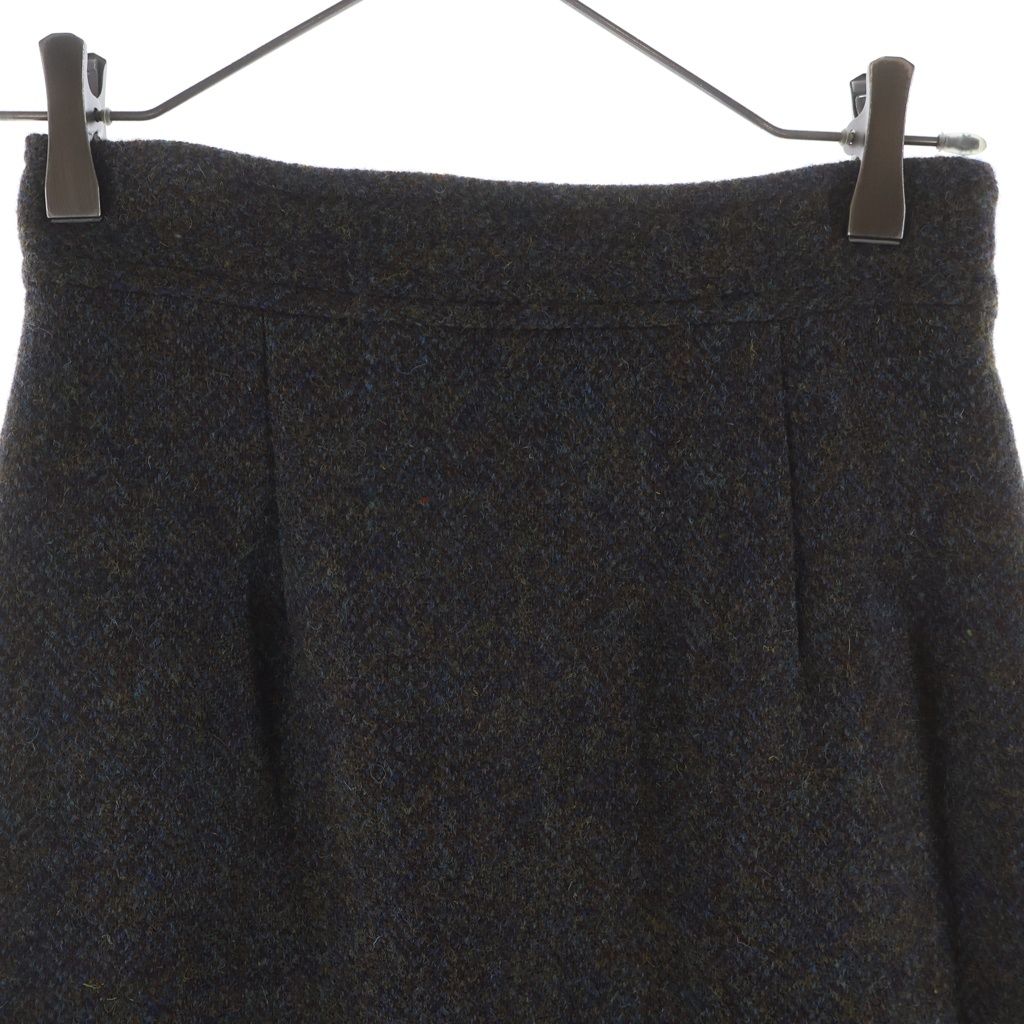 Maison Margiela 4 (メゾンマルジェラ) 17AW ウールツイード スリット ロングスカート ブラウン レディース S51MA0281 S48070
