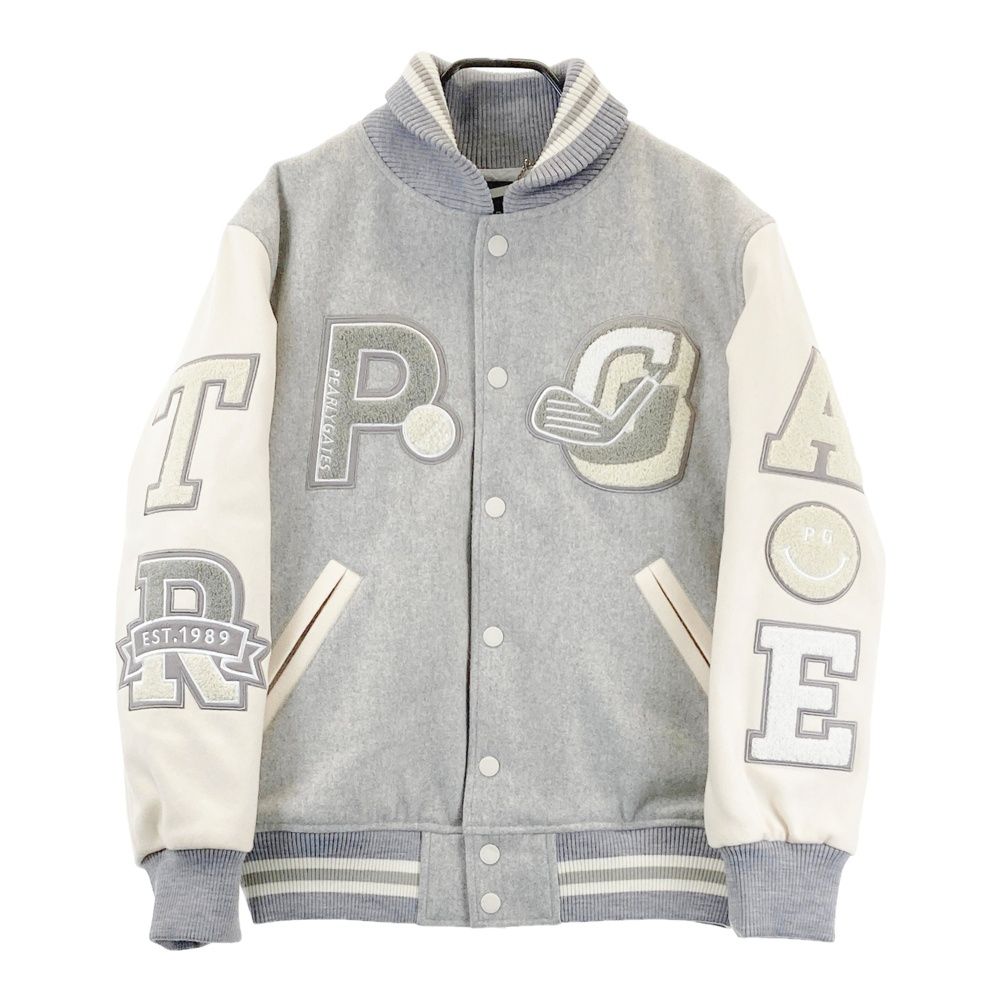 サイズ：4 PEARLY GATES パーリーゲイツ 2024年モデル PGスマイル スタジャン 中綿ジャケット グレー系 [240101685523] ゴルフウェア メンズ ストスト