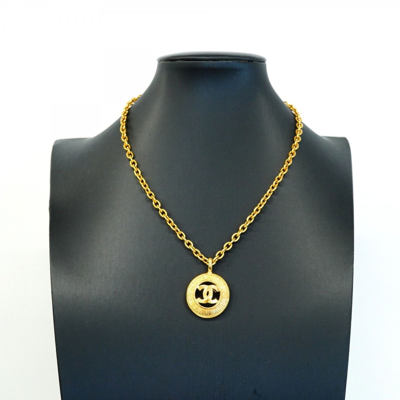 シャネル(Chanel) シャネル ネックレス ココマーク サークル GPメッキ 