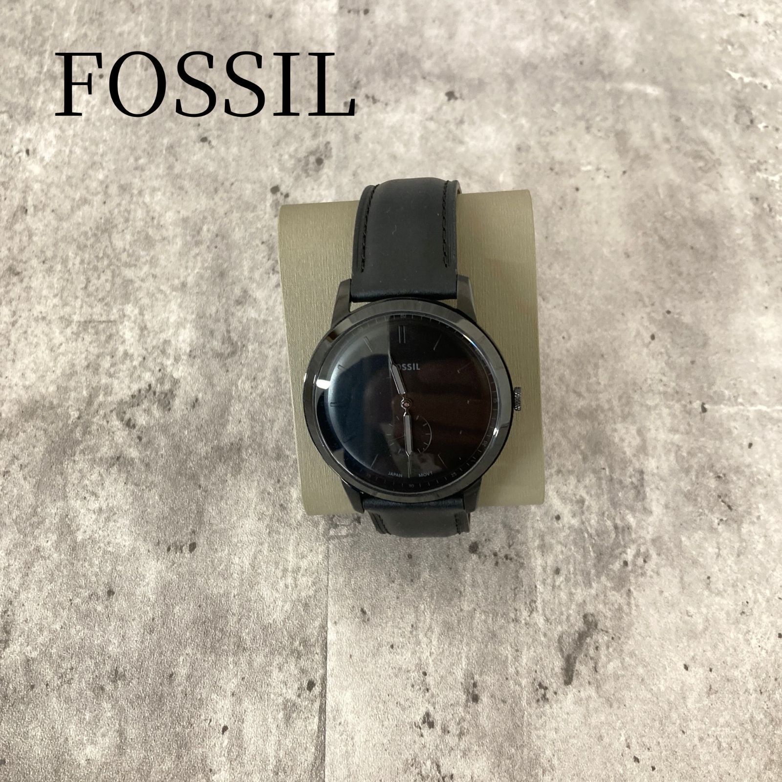 フォッシル FOSSIL 腕時計 メンズ The Minimalist クォーツ ブラック 