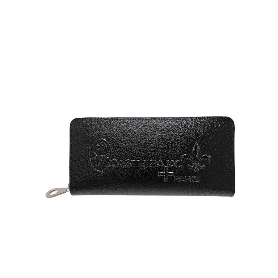 CASTELBAJAC グリッター ラウンドファスナー長財布 長財布 ロングウォレット 一粒万倍日 普段使い メンズ レディース ギフト プレゼント ブラック 053682