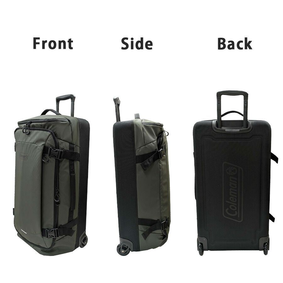 Coleman ボストンキャリー キャリーバッグ 80L 大容量 宿泊 旅行 使いやすい シンプル アウトドア メンズ レディース ギフト プレゼント ブラック 60011