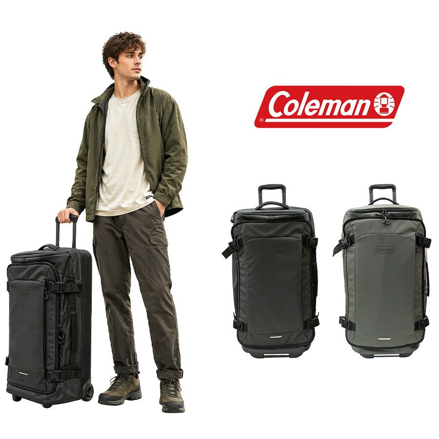 Coleman ボストンキャリー キャリーバッグ 80L 大容量 宿泊 旅行 使いやすい シンプル アウトドア メンズ レディース ギフト プレゼント ブラック 60011