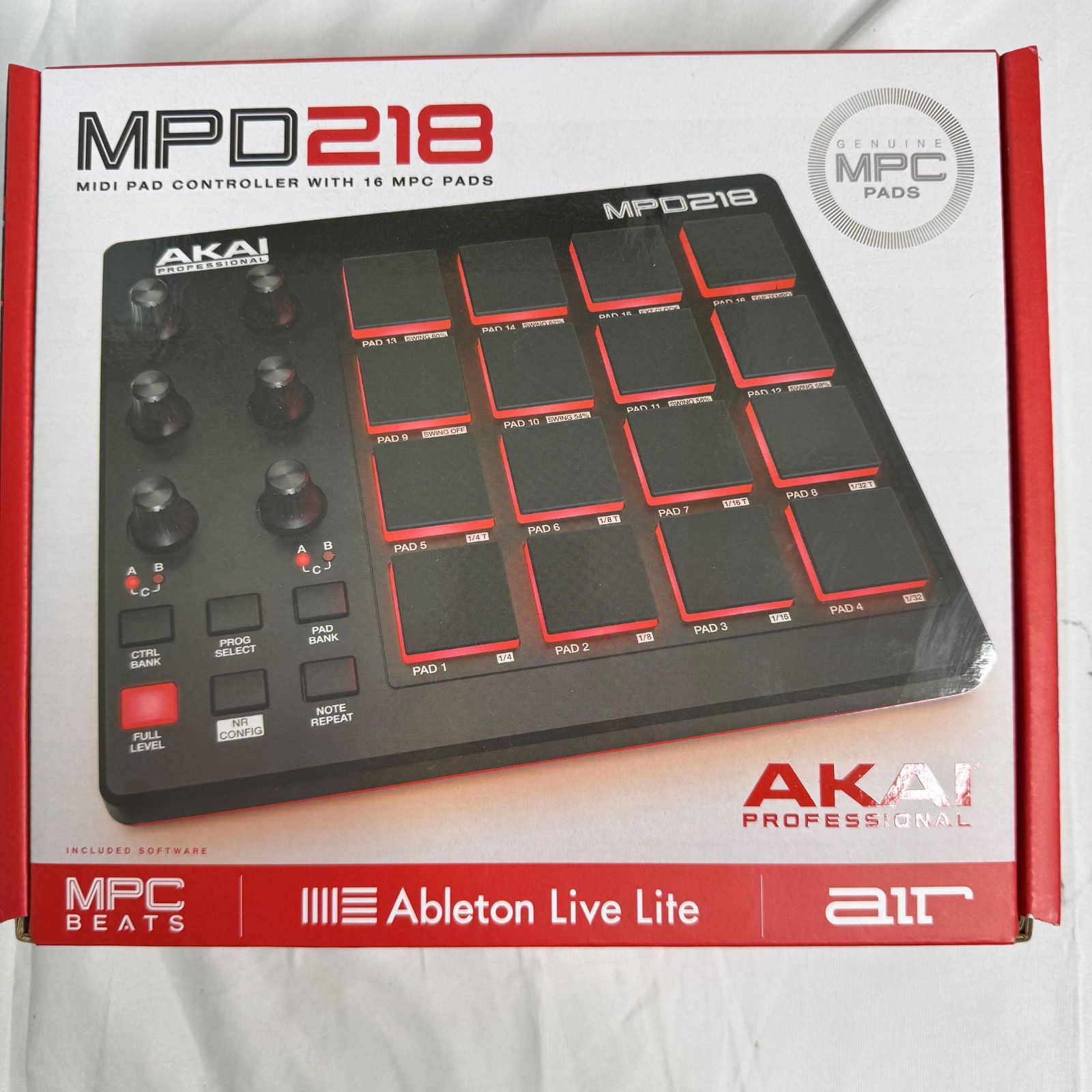 【未使用品】AKAI Professional MPD218 MIDIパッドコントローラー 16 MPC PADS アカイ DTM DAW ビートメイク 音楽制作