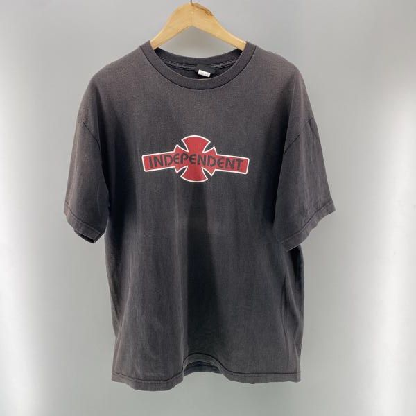 90s 00s NHSタグ XL インディペンデント アイアンクロス ブラック INDEPENDENT インディペンデント アイアンクロス Tシャツ ブラック XL