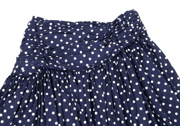 コムデギャルソンCOMME des GARCONS ドットプリントギャザーデザイン