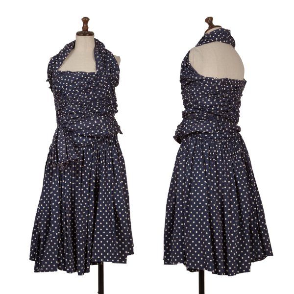 コムデギャルソンCOMME des GARCONS ドットプリントギャザーデザイン