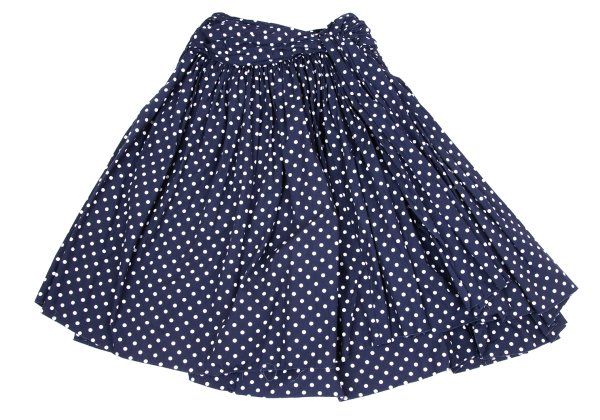 コムデギャルソンCOMME des GARCONS ドットプリントギャザーデザイン