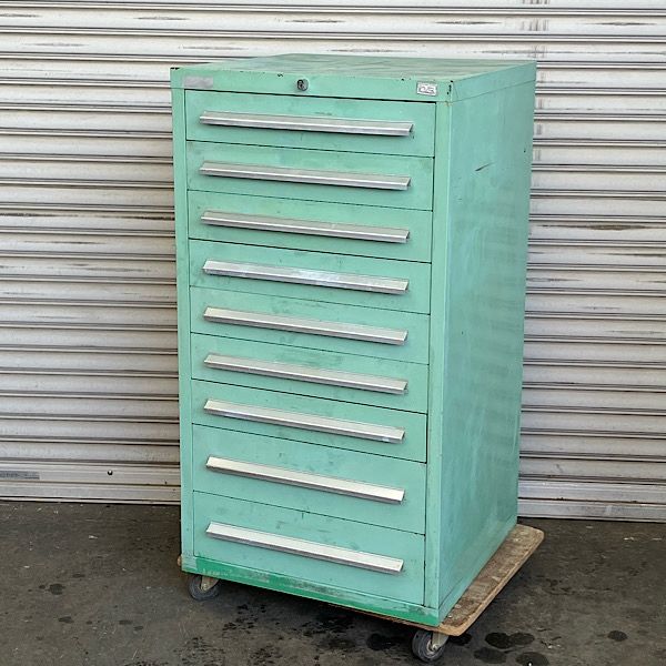 大阪製罐 OSキャビネット 引き出し9段 ツールワゴン ●128758