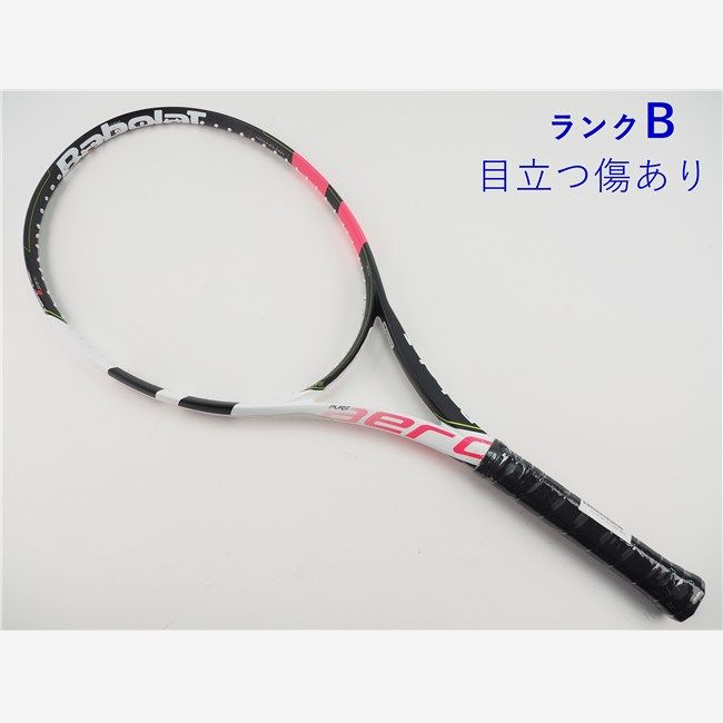 中古 テニスラケット バボラ ピュア アエロ ライト ピンク 2017年モデル (G1) BABOLAT PURE AERO LITE PINK 2017 (c26050196c)
