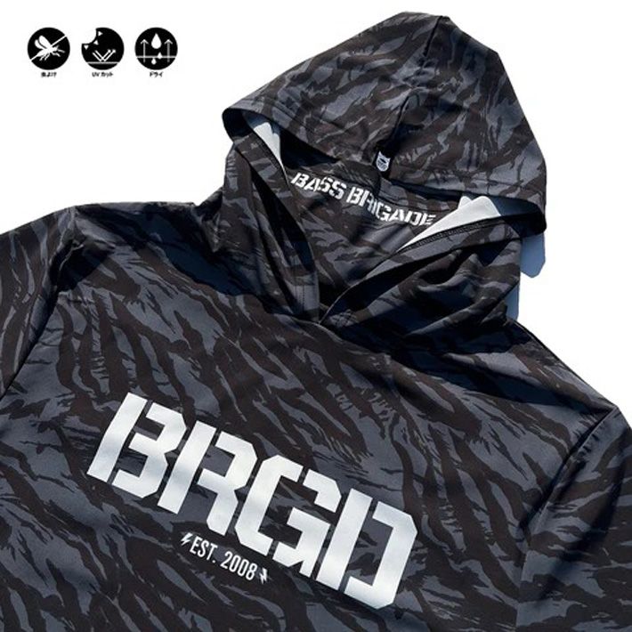 高機能フルジップフーディ BASS BRIGADE バスブリゲード BRGD TIGER