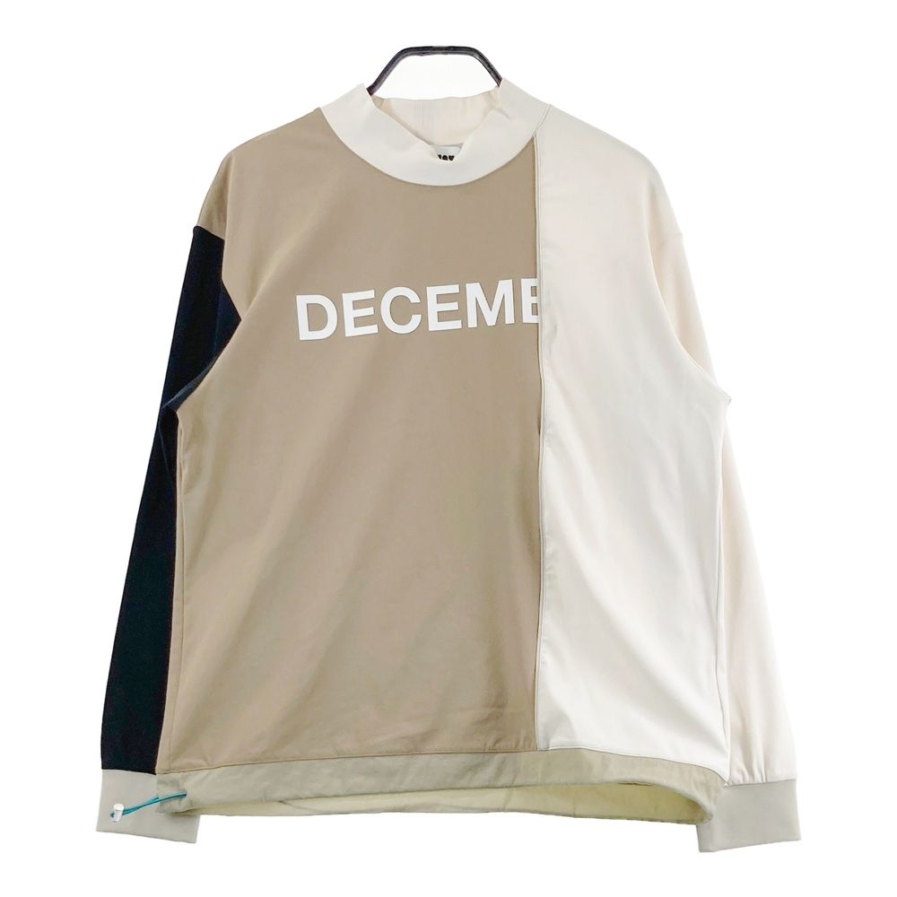 サイズ：UNISEX2 DECEMBERMAY ディセンバーメイ 4-505-1111 ハイネック 長袖Tシャツ ベージュ系 [240101668933] ゴルフウェア メンズ ストスト