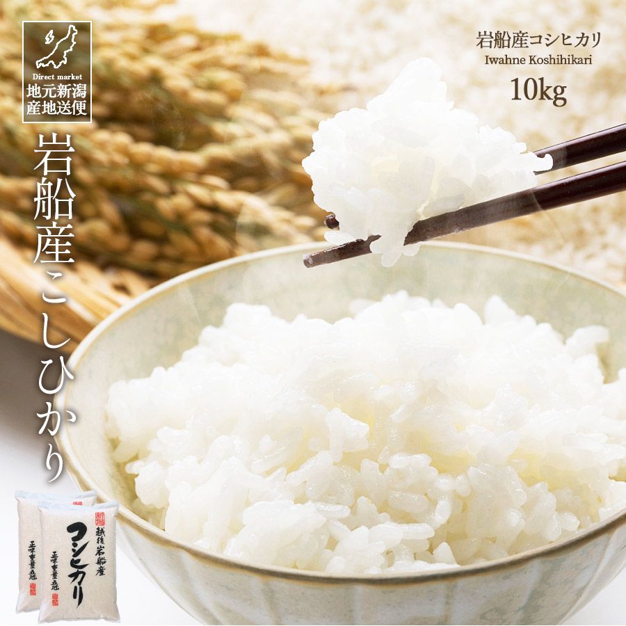 令和7年産 新潟県 岩船産 コシヒカリ こしひかり 白米 10kg 産地直送