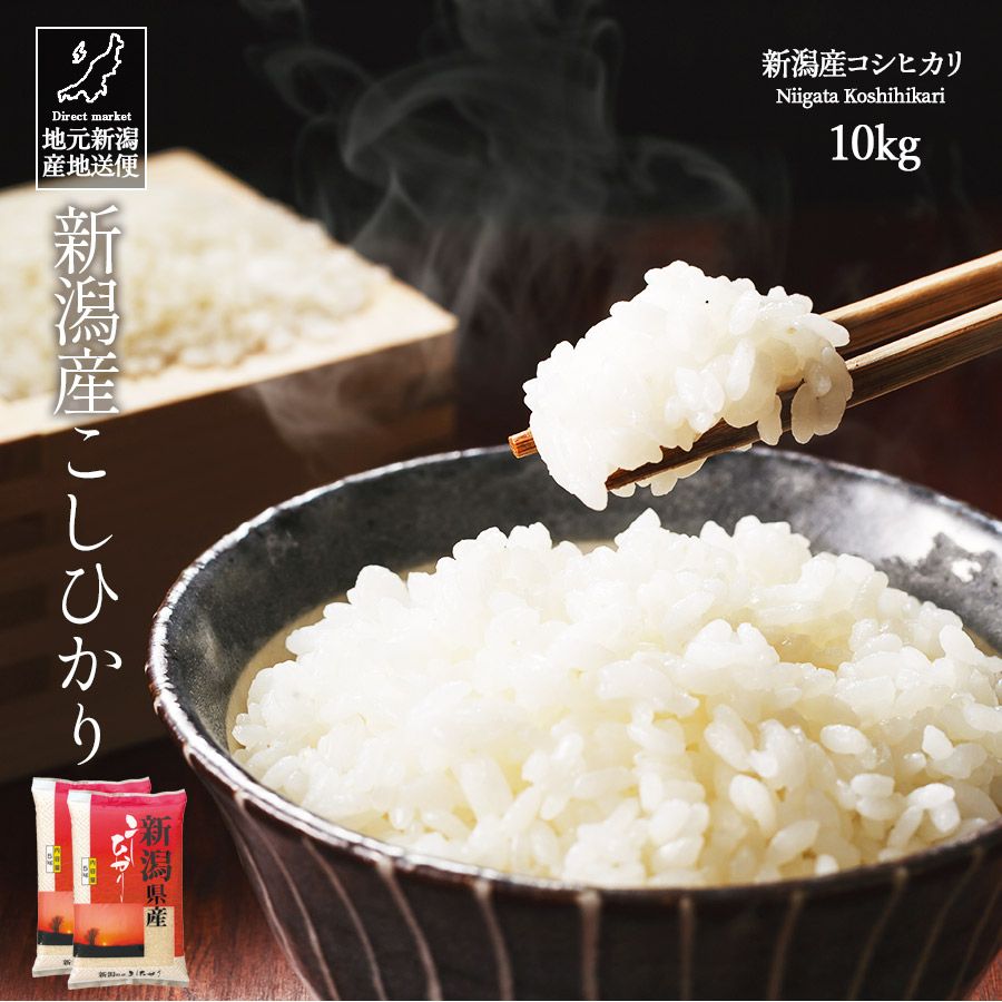 令和7年産 新潟産 新潟県産 コシヒカリ こしひかり 白米 10kg 産地直送