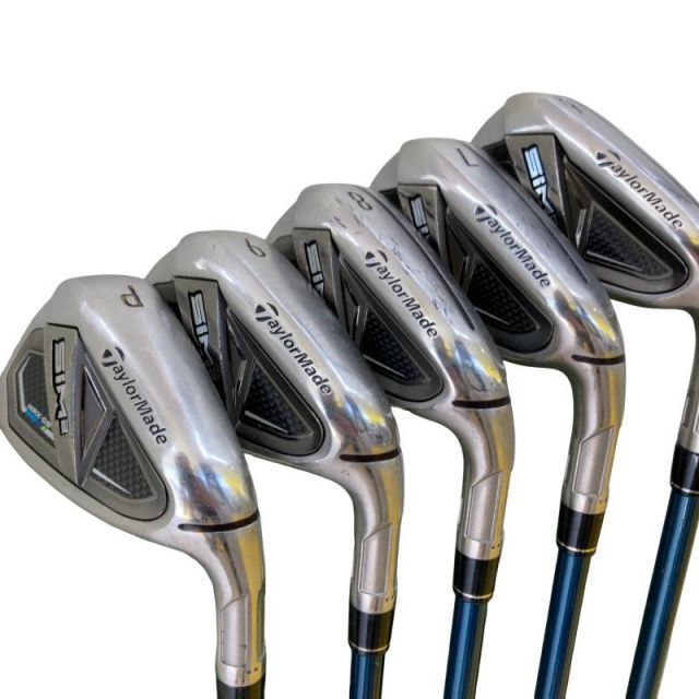 【中古】 テーラーメイド SIM2 MAX・OS 5S アイアンセット IR TENSEI BLUE TM60(SIM2 IR) (フレックスS) メンズ 男性用 右利き 右用 Cランク ゴルフクラブ