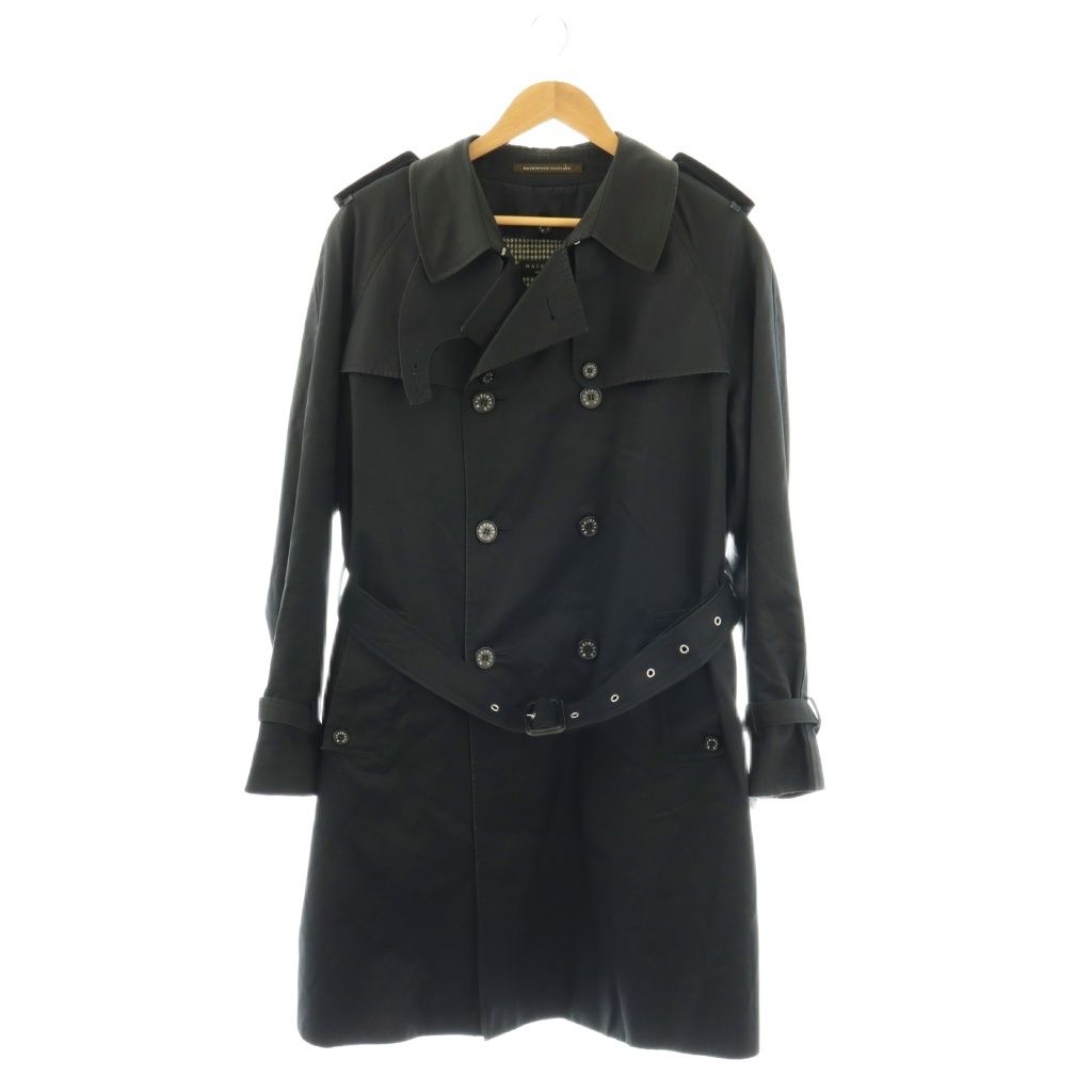 マッキントッシュ MACKINTOSH ライナー付き トレンチコート ベルト付き 40 ブラック /DF ■GY62