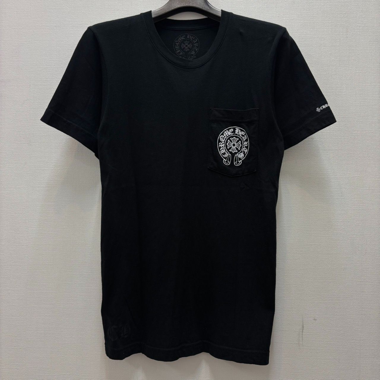 CHROME HEARTS クロムハーツ ホースシュー 半袖Tシャツ 黒 ブラック S 