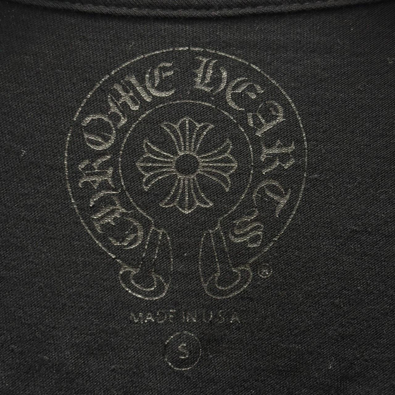 CHROME HEARTS クロムハーツ ホースシュー 半袖Tシャツ 黒 ブラック S 
