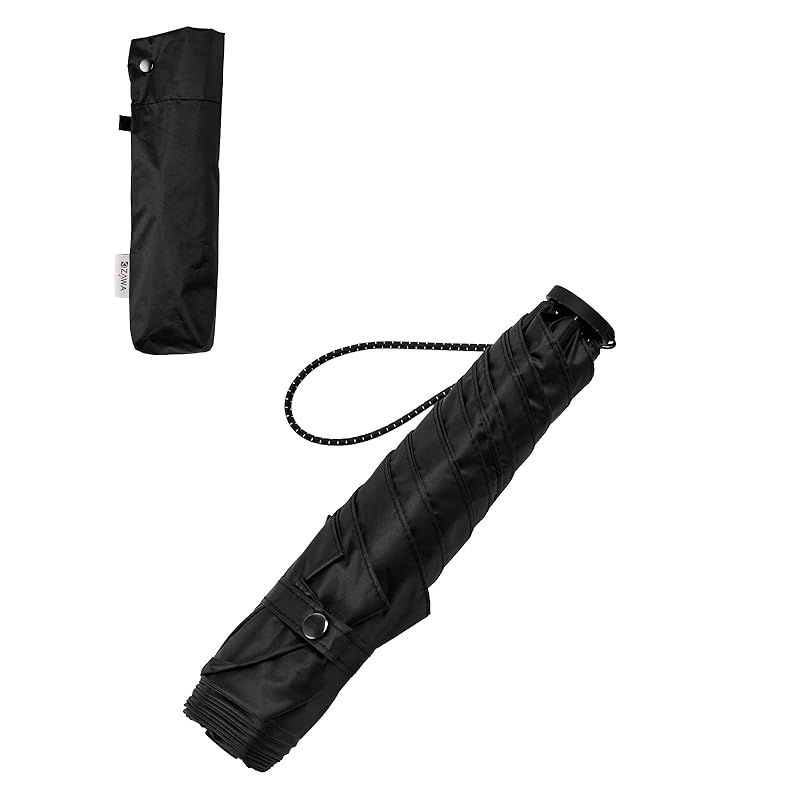 【新品】 【LDKベストバイ受賞】KIZAWA 超軽量 カーボン日傘 115g-148g uvカット 100 遮光 折りたたみ日傘 完全遮光 遮熱 5級撥水 晴雨兼用 レディース 折り畳み傘 メンズ 母の日 プレゼント 5本骨 (【無地】ブラック) 0