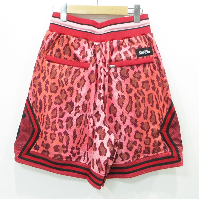 SAPEur サプール　メッシュ　レッド　バスケ 三重本店】 中古 SAPEur | サプール BASKET SHORTS LEOPARD バスケット