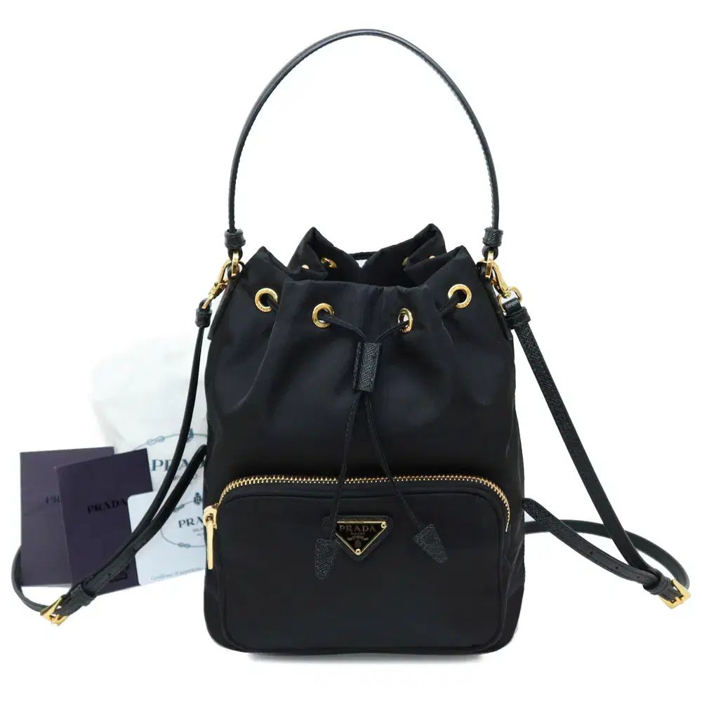 状態良し良し良し 100点満点中95点 新モデル PRADA 1BH038 リナイロン バケットバッグ