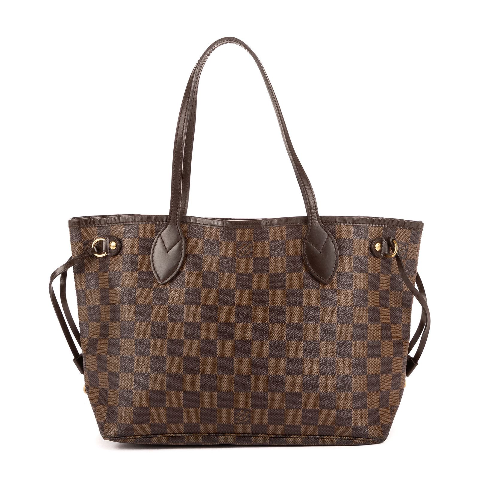 [中古] LOUIS VUITTON ルイヴィトンネバーフルダークブラウンダミエ エベヌA