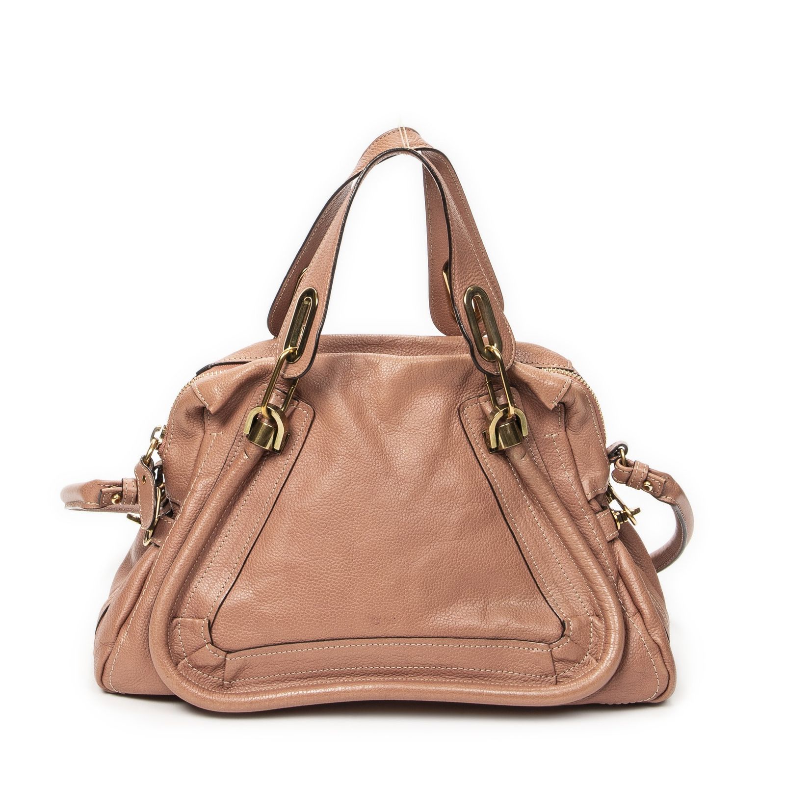 [中古] CHLOE クロエミディアムパラティピンクグレインカーフスキンレザーAB
