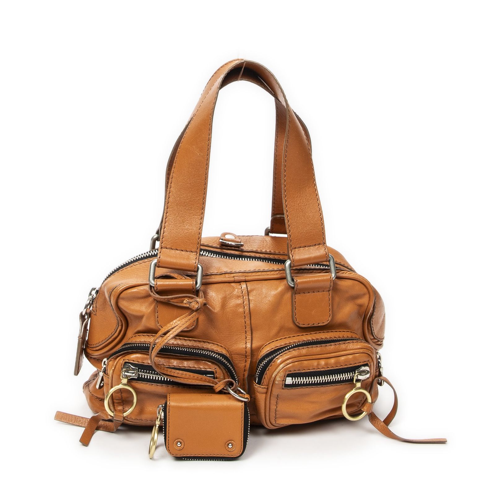 中古] CHLOE クロエベティ茶色グレインカーフスキンレザーAB