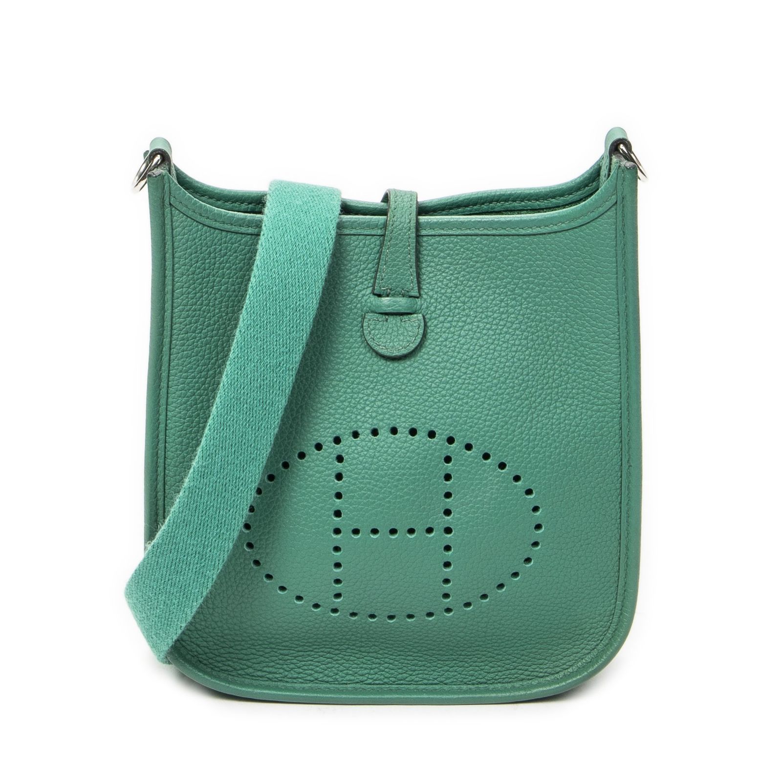 [中古] HERMES エルメスエヴリン緑クレマンスレザーA
