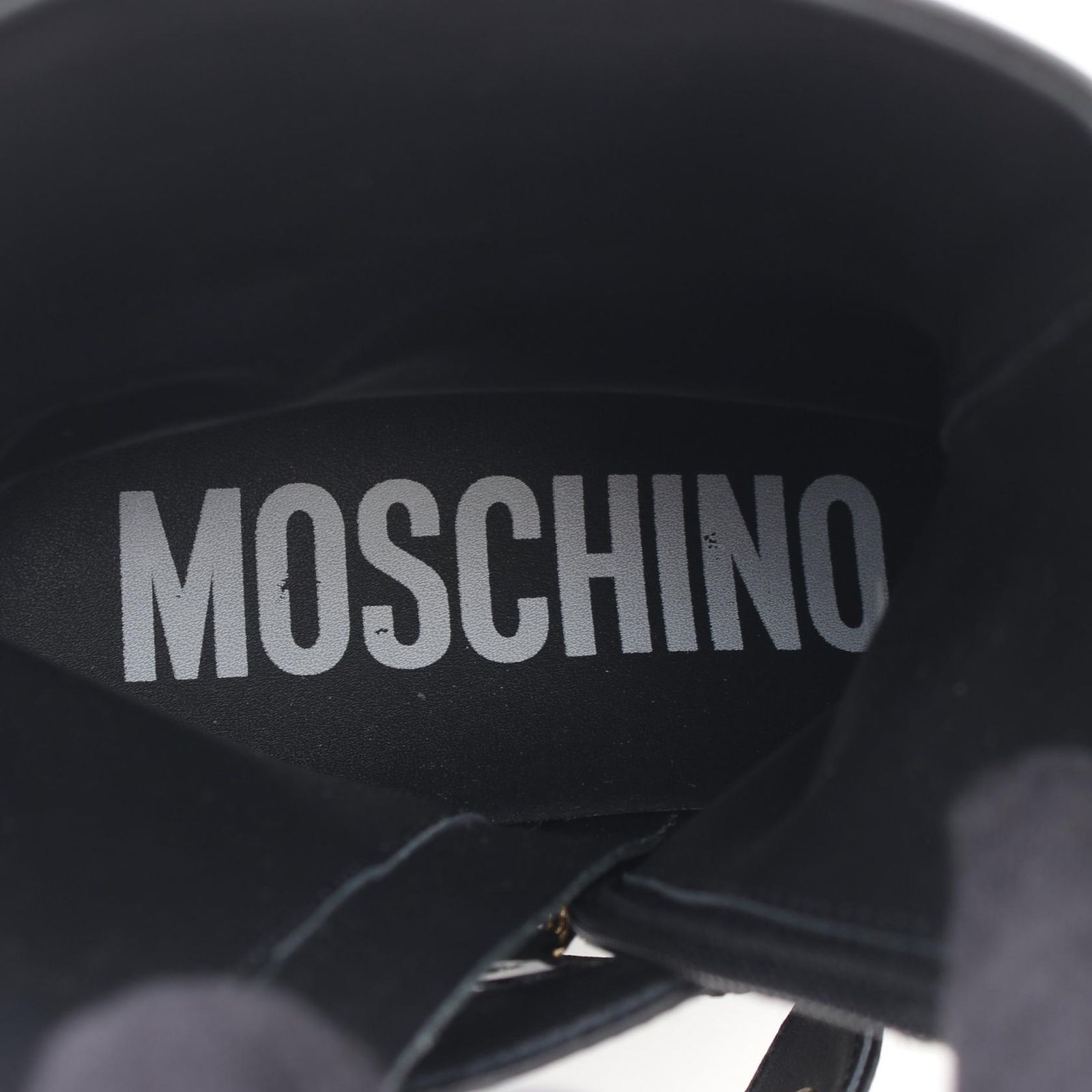 MOSCHINO モスキーノ ロゴ ショート ブーツ
