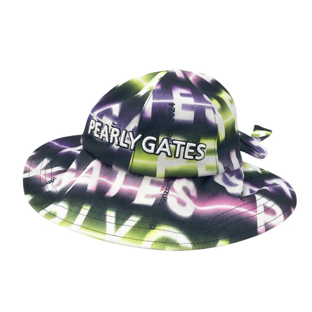 PEARLY GATES パーリーゲイツ 2024年モデル テックキャップ リボン ロゴ総柄 ネイビー系 FR [240101669979] ゴルフウェア ストスト