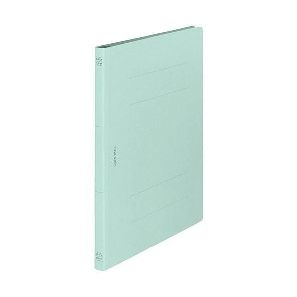 (まとめ) ライオン事務器 フラットファイル(環境) 樹脂押え具 A4タテ 150枚収容 背幅18mm 水 A-518KA4S 1セット(10冊) 〔×10セット〕