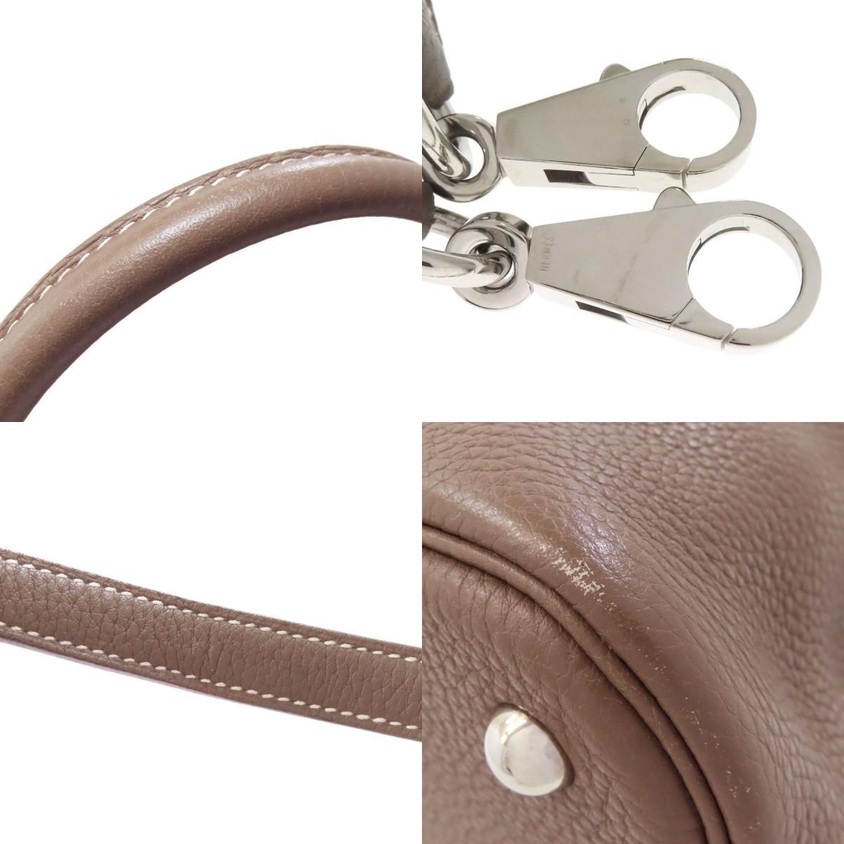 HERMES エルメス ボリード31 エトープ シルバー金具 ハンドバッグ 