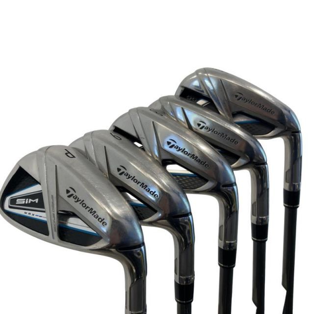 【中古】 テーラーメイド SIM MAX 5S アイアンセット IR TENSEI BLUE TM60(IR) (フレックスR) メンズ 男性用 右利き 右用 Cランク ゴルフクラブ