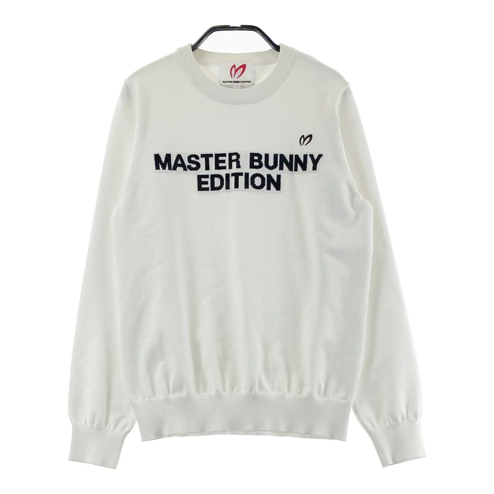 サイズ：1 MASTER BUNNY EDITION マスターバニーエディション 長袖ニットセーター ホワイト系 [240101691377] ゴルフウェア レディース ストスト