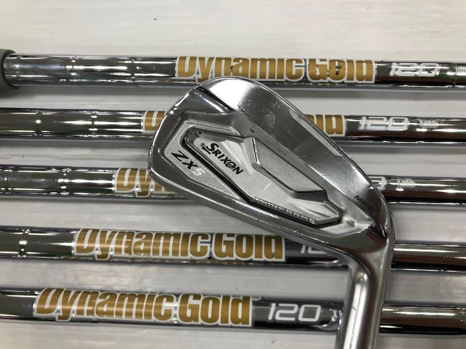 【未使用に近い】zx5mk2 5〜PW DG120 X100 ダンロップ SRIXON ZX5 Mk2 ダイナミックゴールド 120 X100フレックス