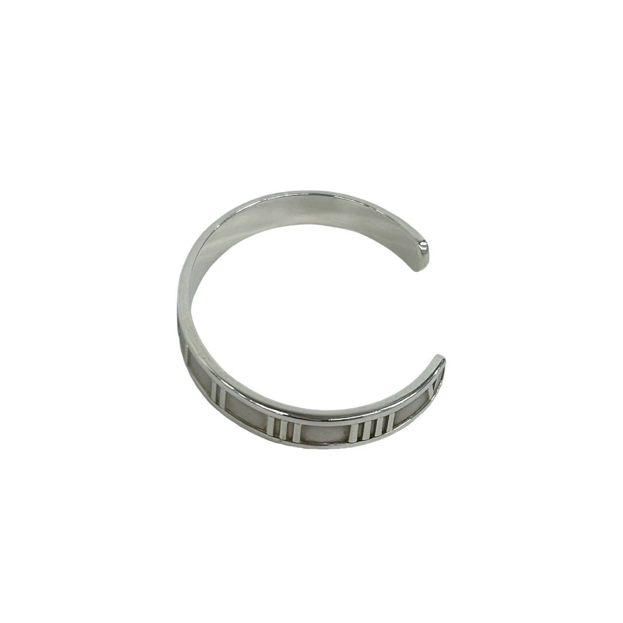 極 美品 TIFFANY&Co. ティファニー アトラス バングル シルバー925 