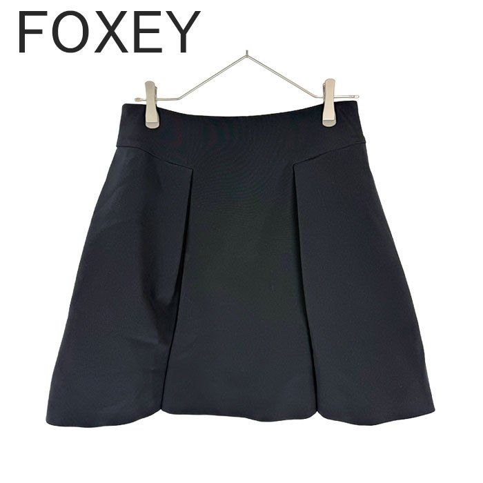 フォクシー FOXEY NEW YORK フレアスカート ブラック 42