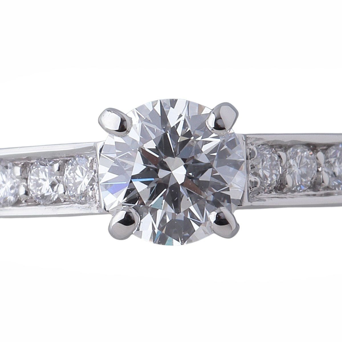 カルティエ 1895 ソリテール リング ダイヤ0.42ct G-VVS2 #52 PT950 