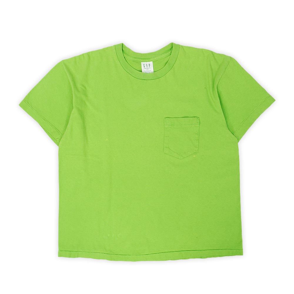 週末限定価格‼️ブランク 無地 90s ポケTシャツ 袖裾シングルステッチ オールドギャップ OLD GAP 90s 90年代 ポケT ポケットTシャツ 無地