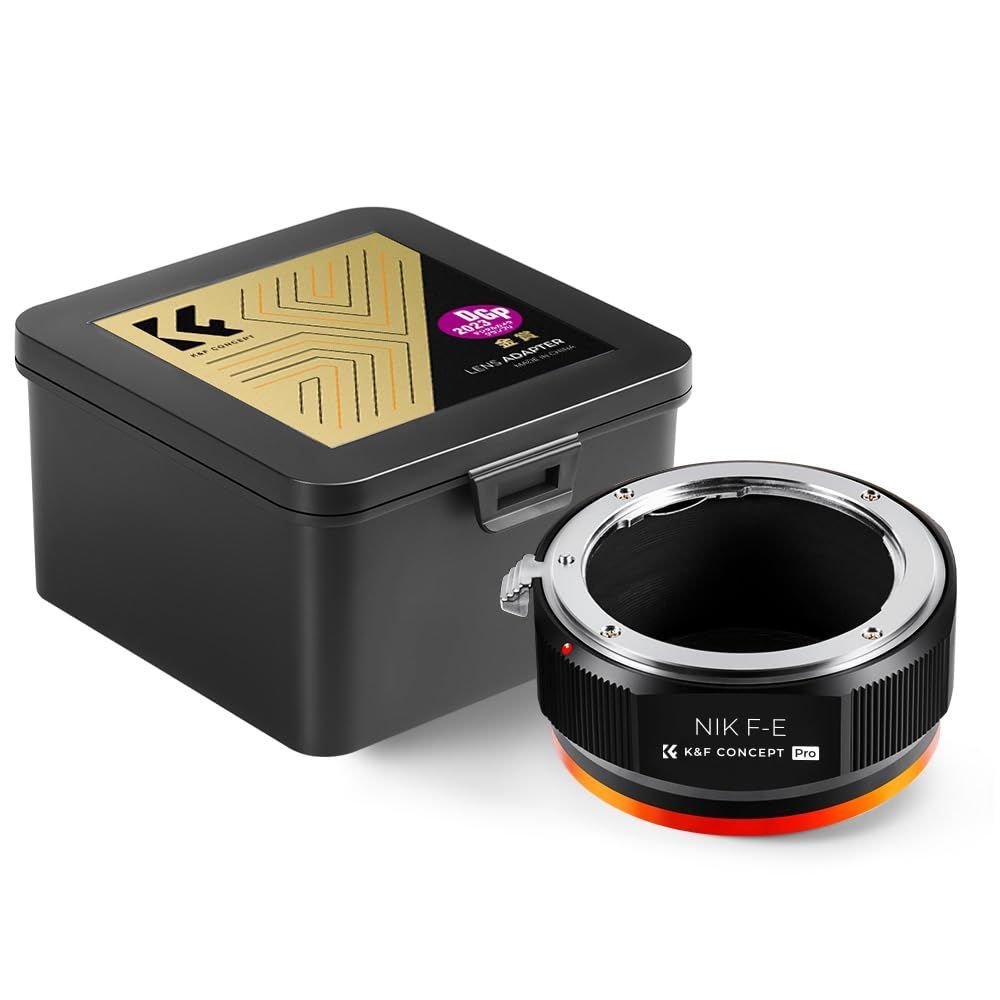 【在庫処分】ニコン対応 Fマウント → CONCEPT Eマウント 変換 マウントアダプター Nikon対応 AIレンズ ソニー対応対応 NEX K&F Eカメラ PROⅡ 艶消し仕上げ 反射防止 無限遠実現 メーカー直営店