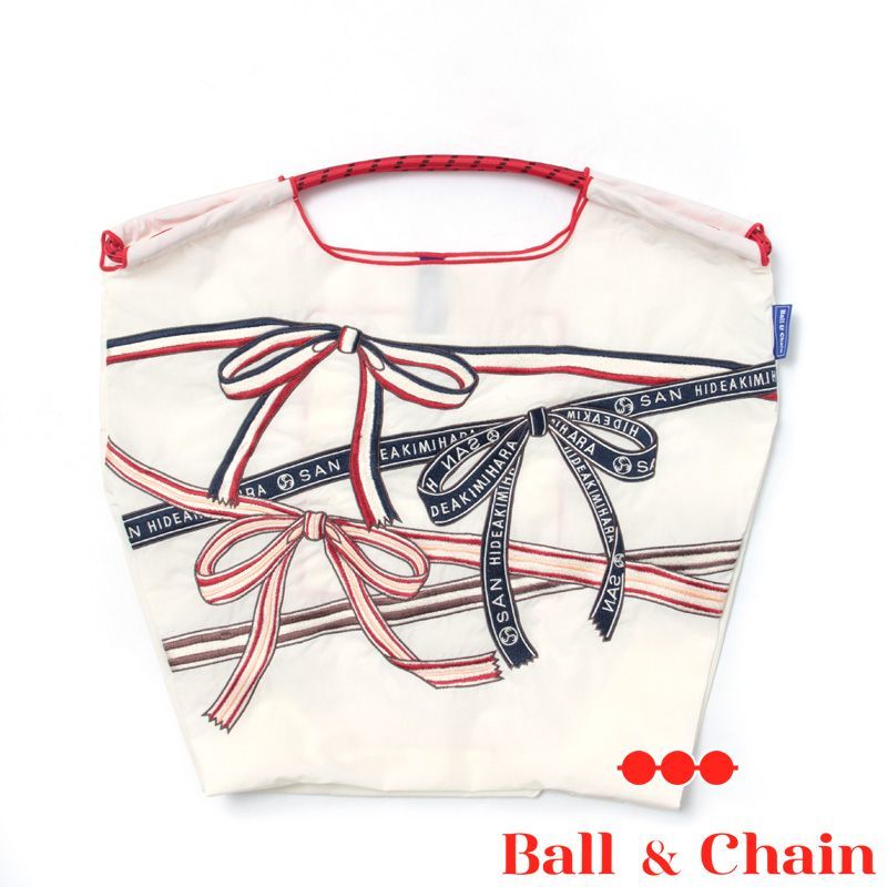 正規品】 ボールアンドチェーン (3 RIBBON サンリボン/アイボリー) M