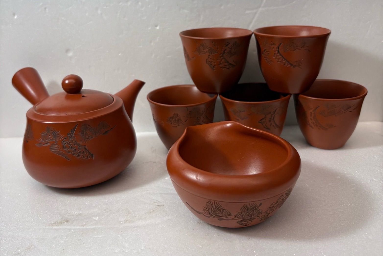 【常滑焼 陶聖 茶器揃】急須 湯呑 湯冷まし 茶器 焼き物