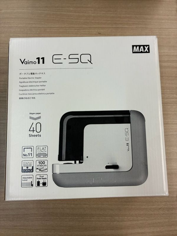 マックス　ポータブル電動ホッチキス　BH-11F/AC　Vaimo11E-SQ