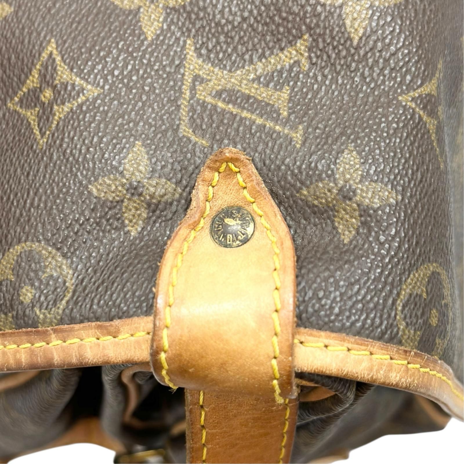 LOUIS VUITTON ソミュール35 モノグラム モノグラム レザー×PVC 