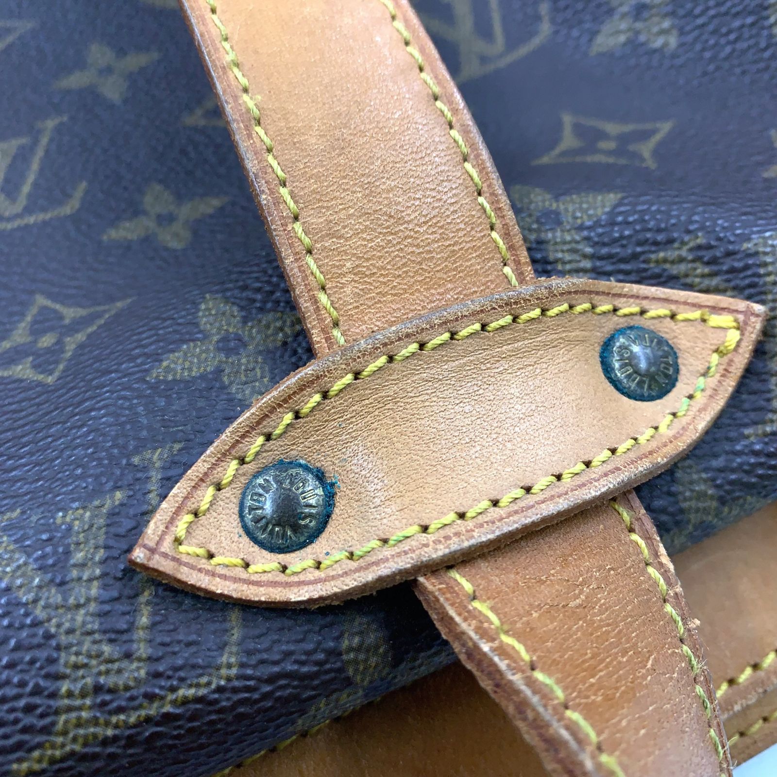 LOUIS VUITTON ソミュール35 モノグラム モノグラム レザー×PVC 