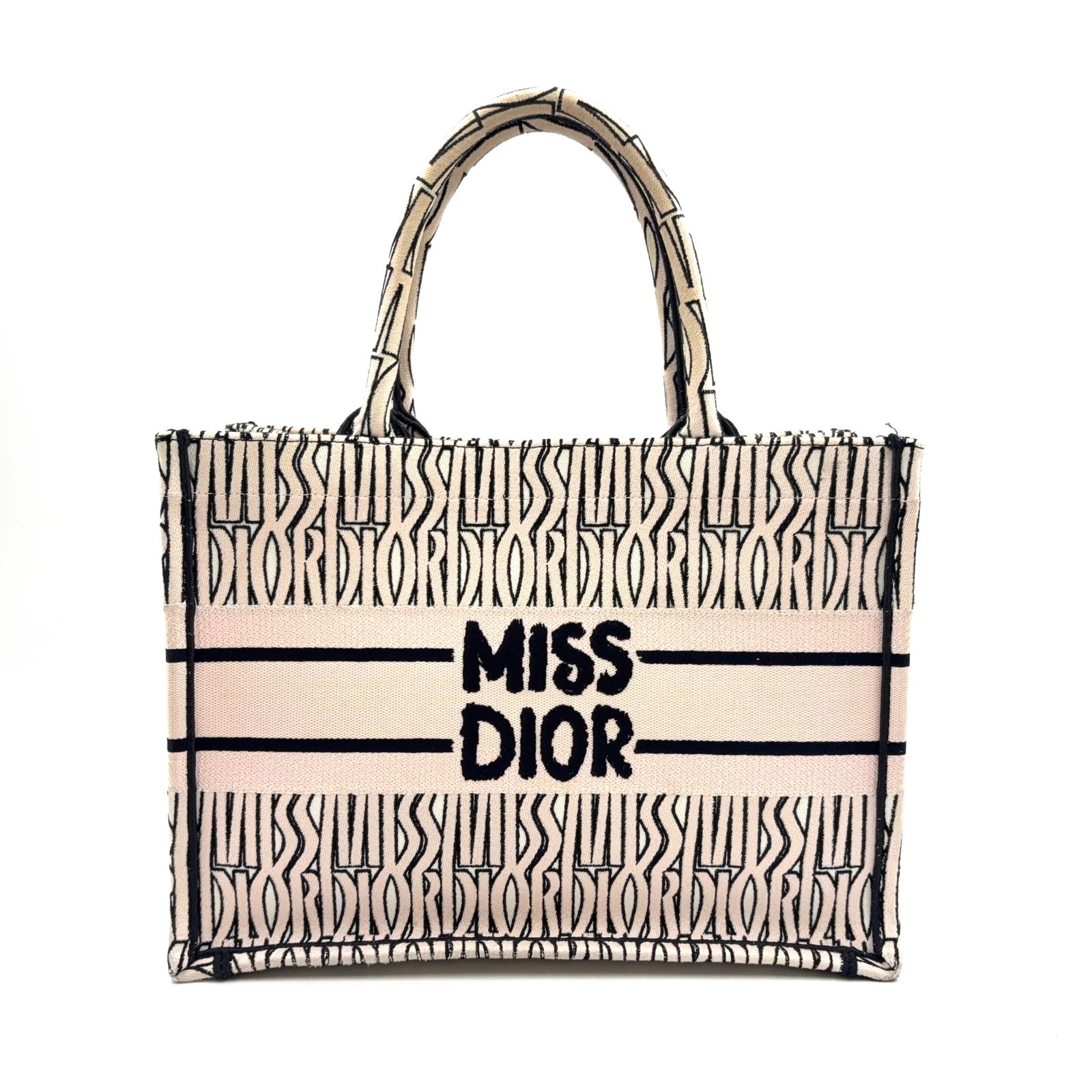Christian Dior トートバッグ ネイビー/ベージュ キャンバス 【公式通販】