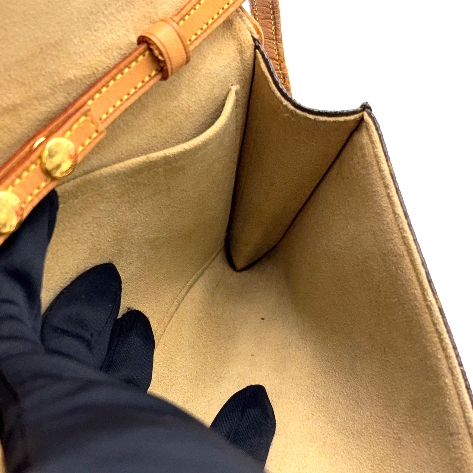 LOUIS VUITTON ポシェットツインGM モノグラム モノグラム レザー×PVC 